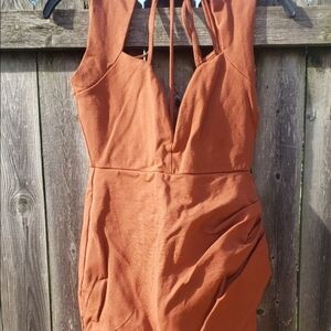 Fashion Nova Rust Mini Dress